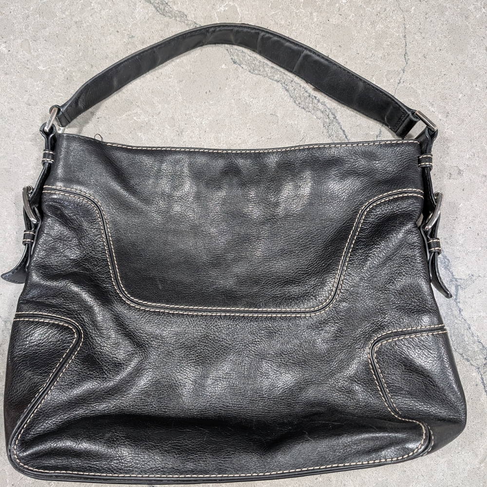 Vintage Michael Kors Black Shoulder Bag Sleek Design